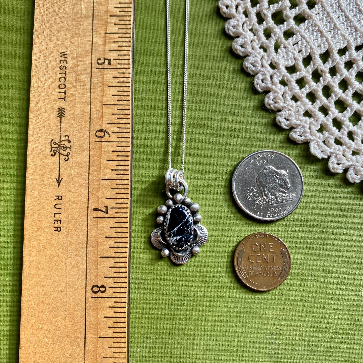 Small White Buffalo Pendant