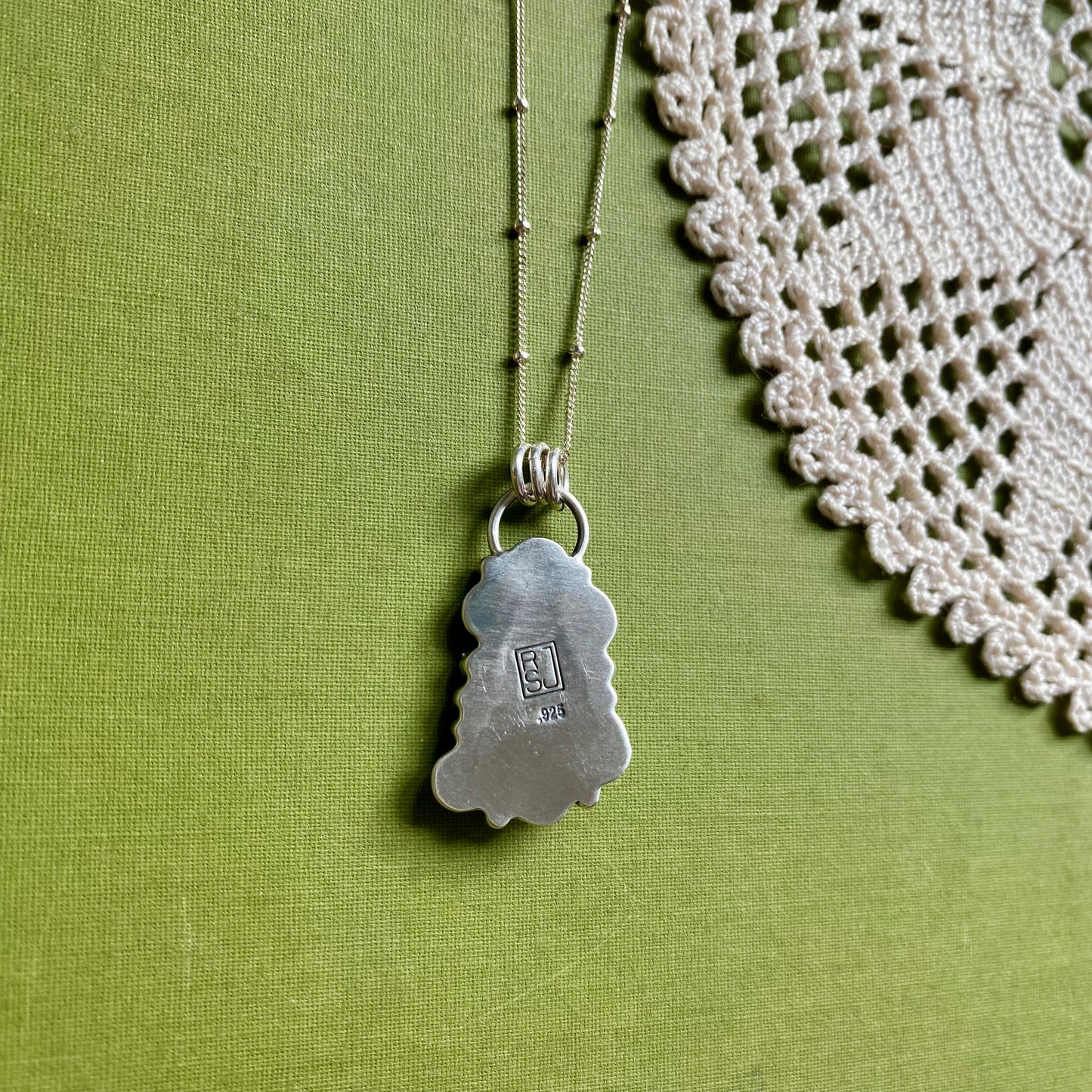 Crazy Lace Agate Asymmetrical Pendant