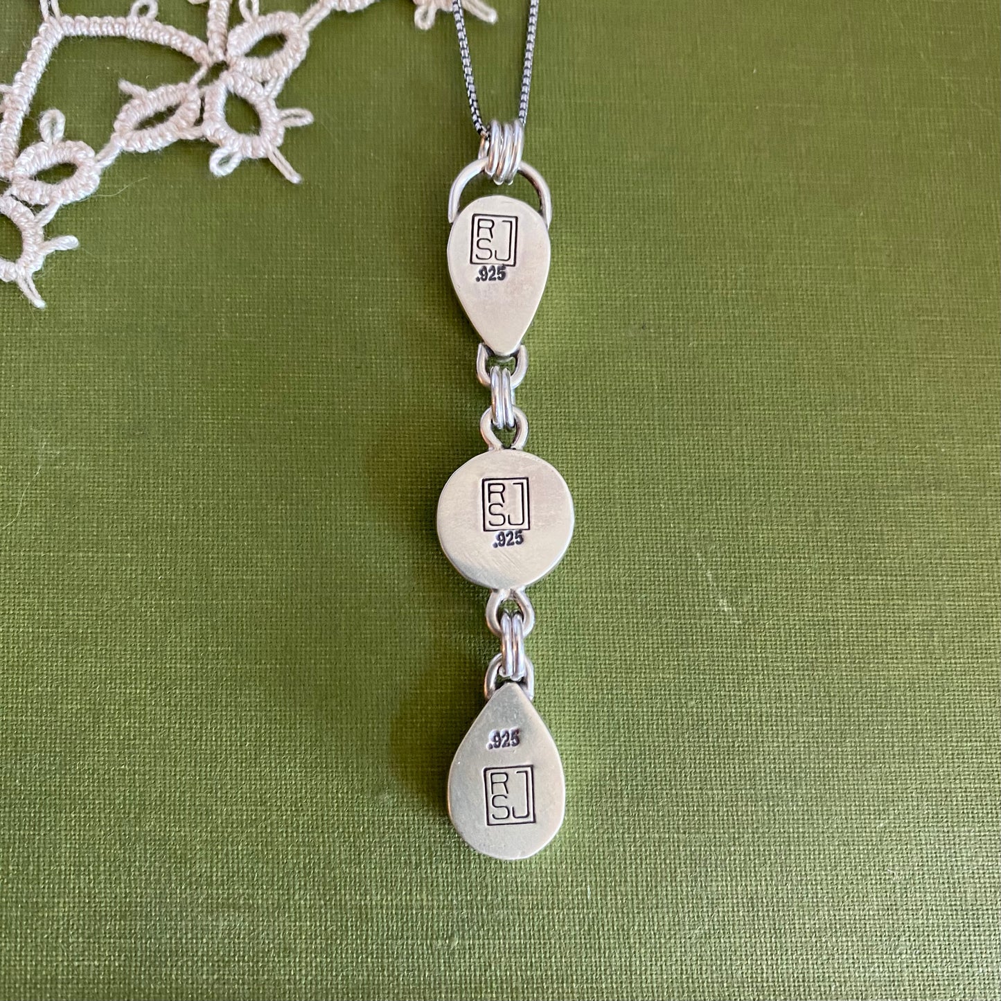 Sonoran Mountain Turquoise 3 Drop Pendant