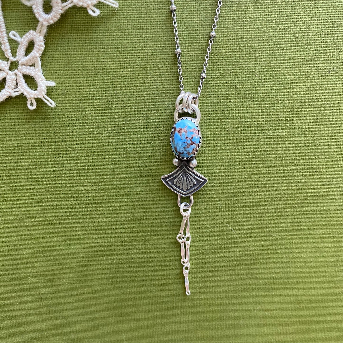 Golden Hills Turquoise Pendant