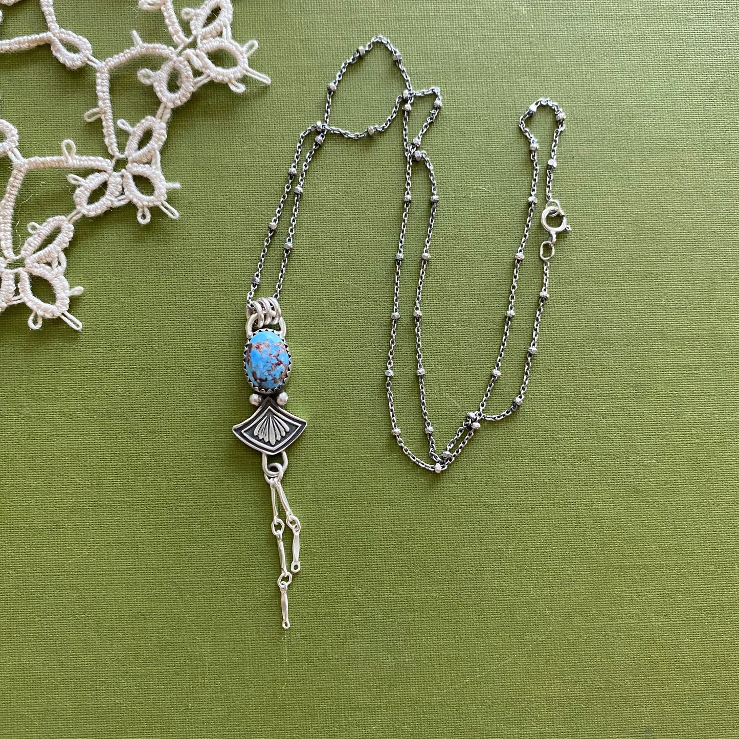 Golden Hills Turquoise Pendant