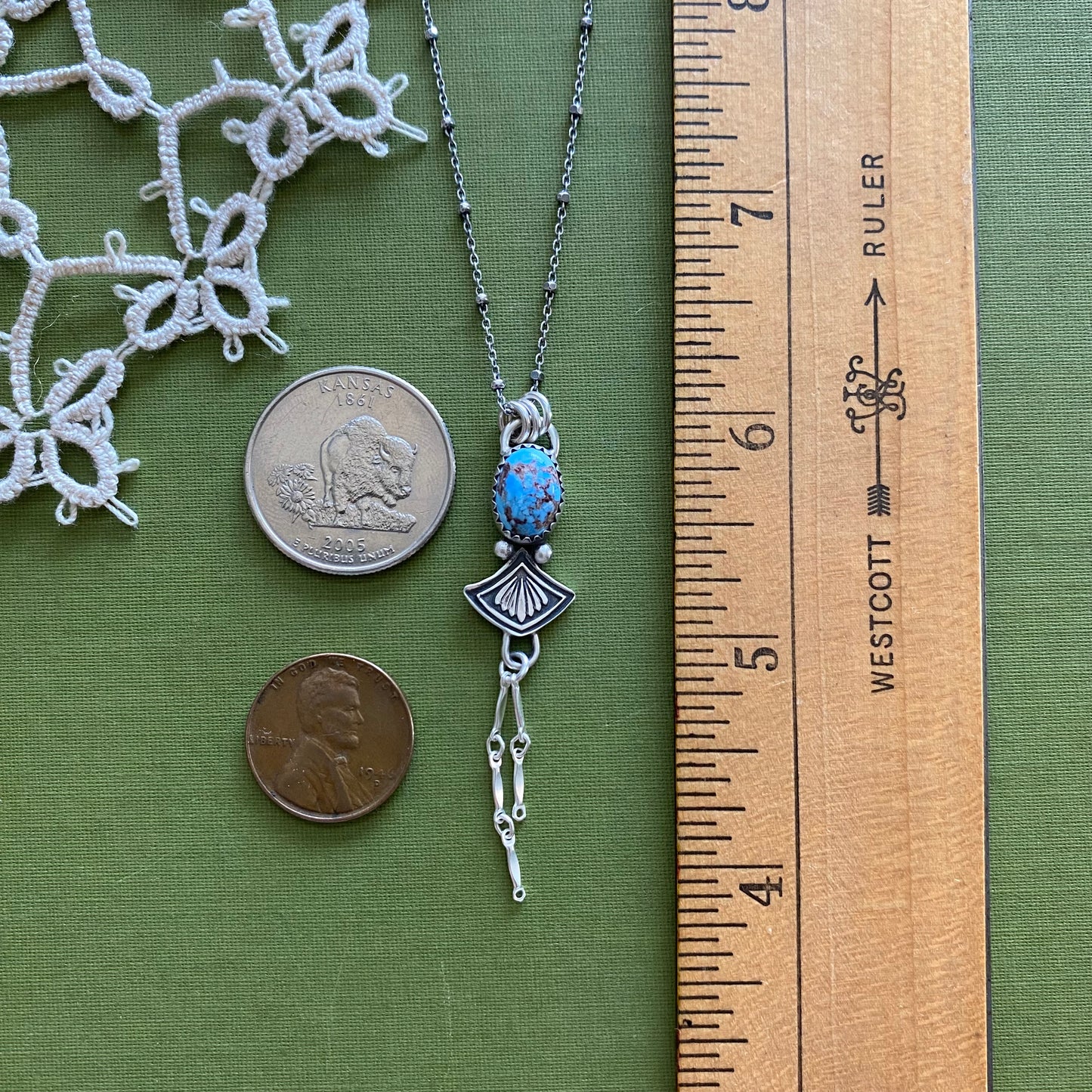 Golden Hills Turquoise Pendant