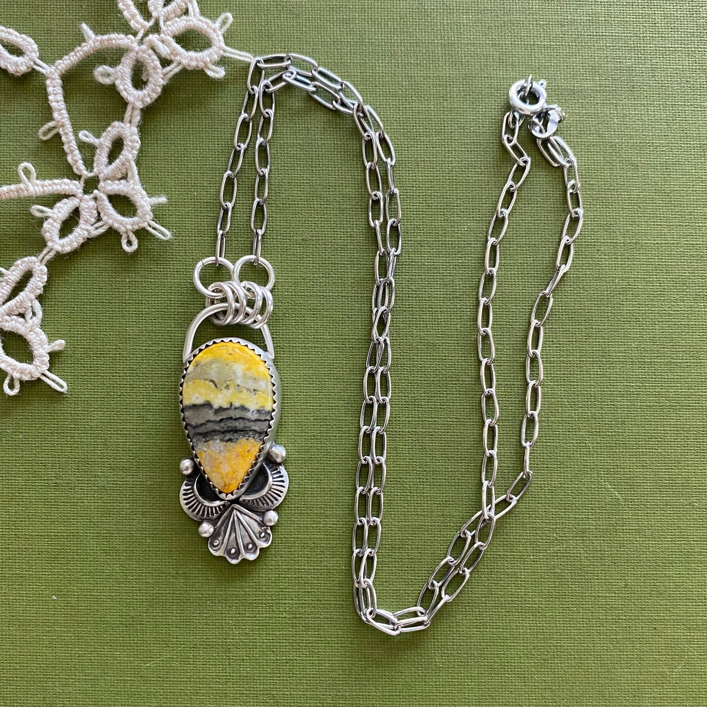 Bumblebee Jasper Necklace