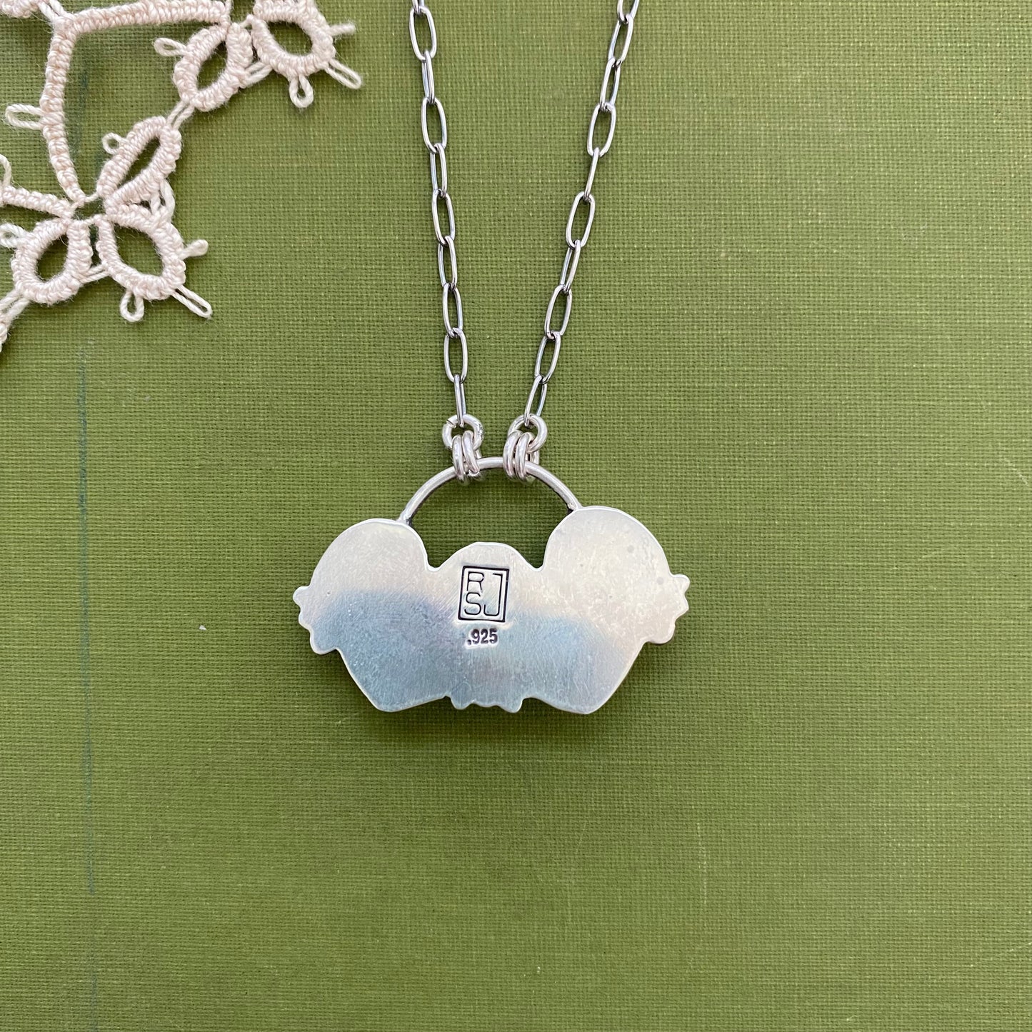 Banded Agate 3 Stone Necklace