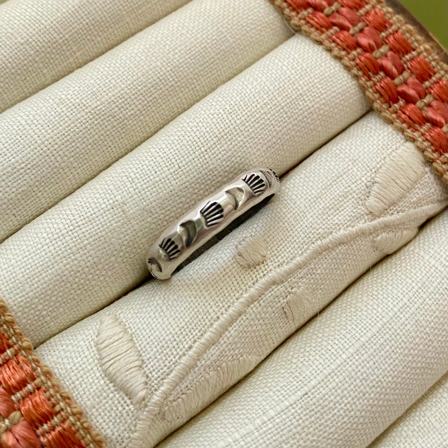 Tovah Sterling Silver Stamped Ring Size 6