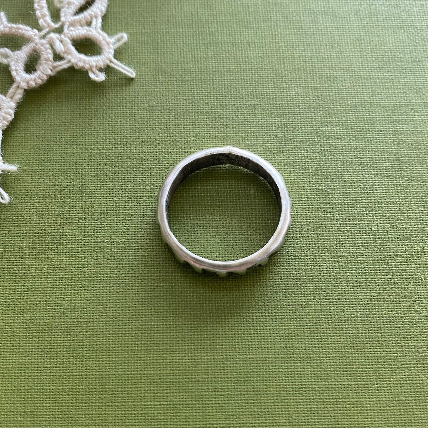 Tovah Sterling Silver Stamped Ring Size 6