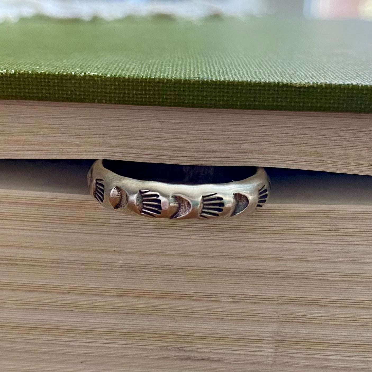 Tovah Sterling Silver Stamped Ring Size 6