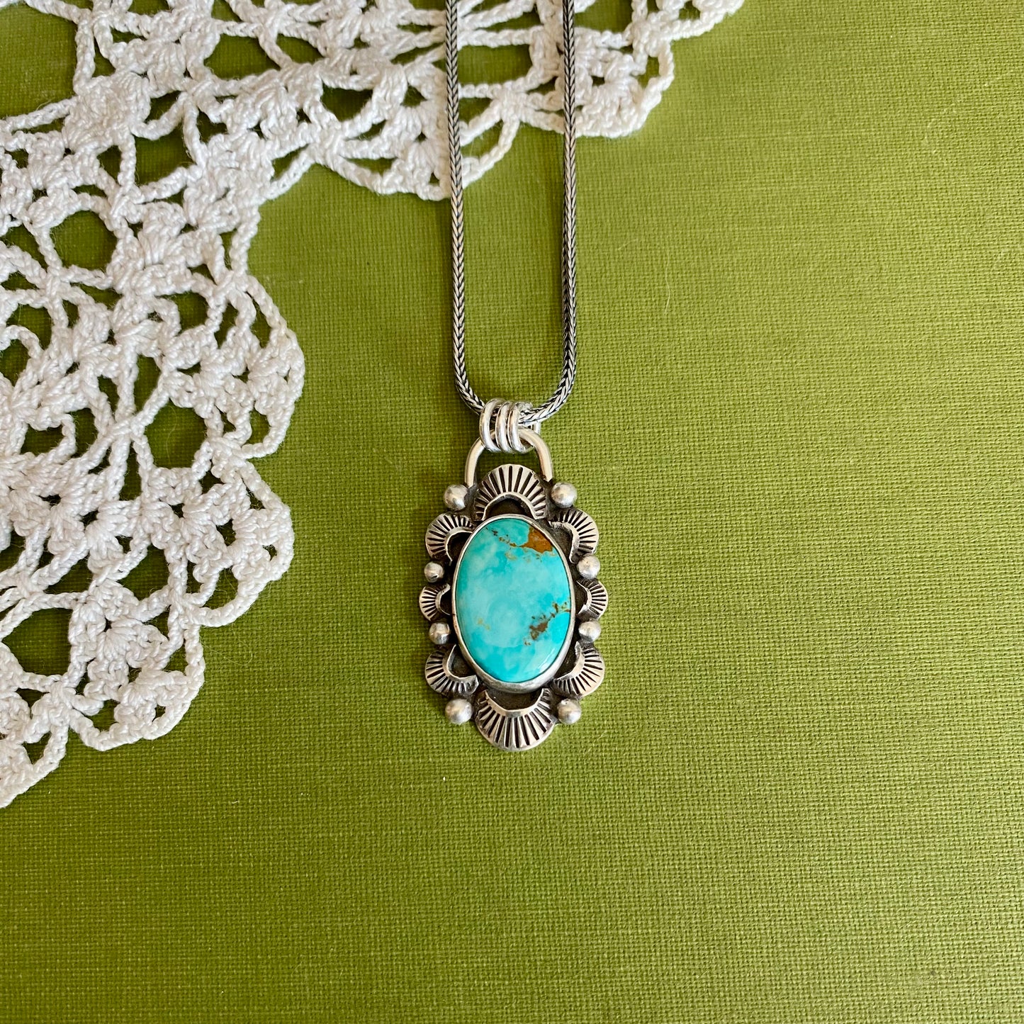 Pilot Mountain Turquoise Pendant