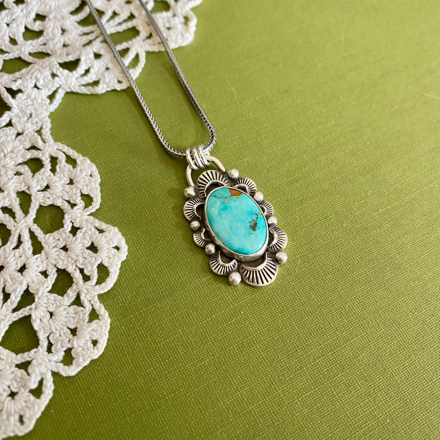 Pilot Mountain Turquoise Pendant