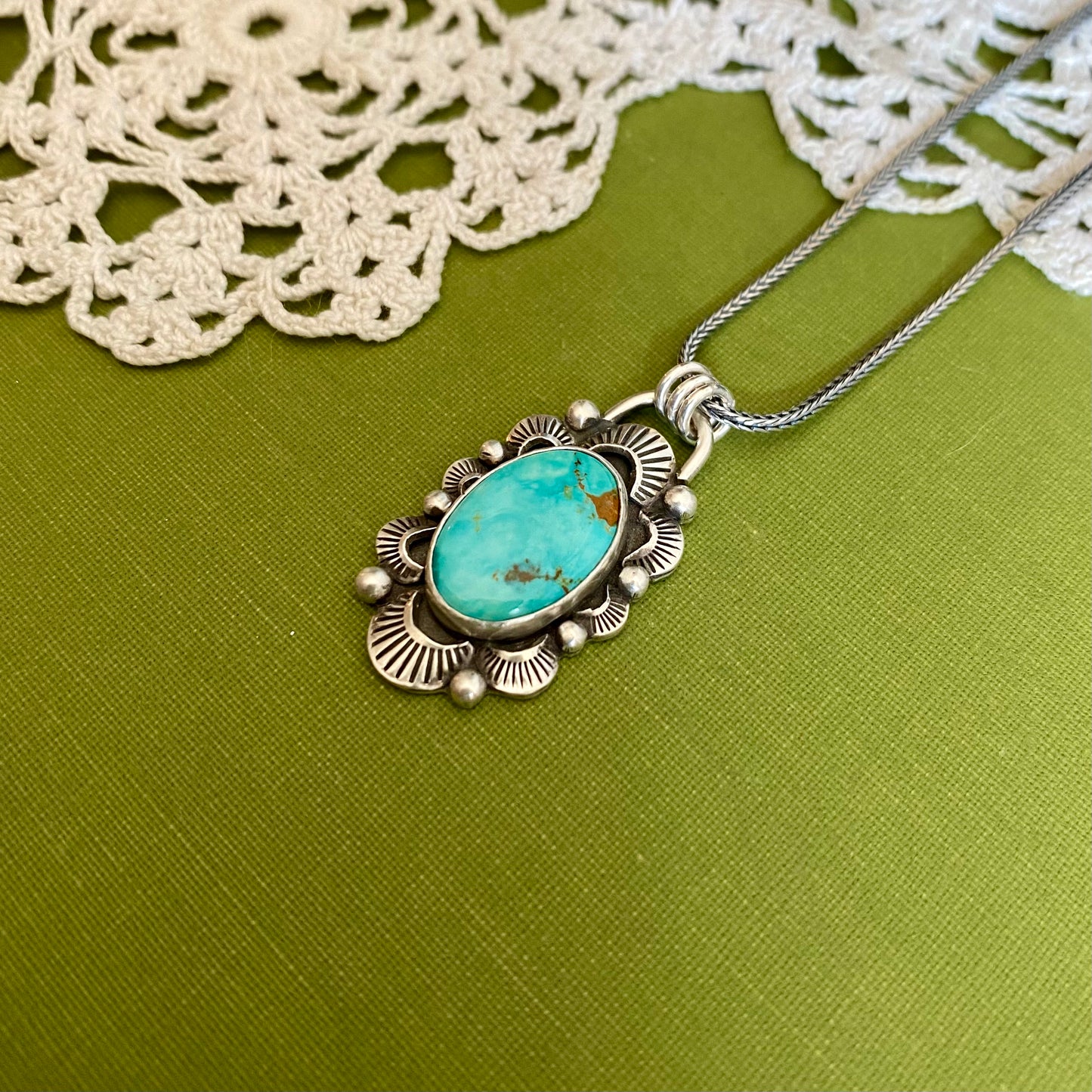 Pilot Mountain Turquoise Pendant