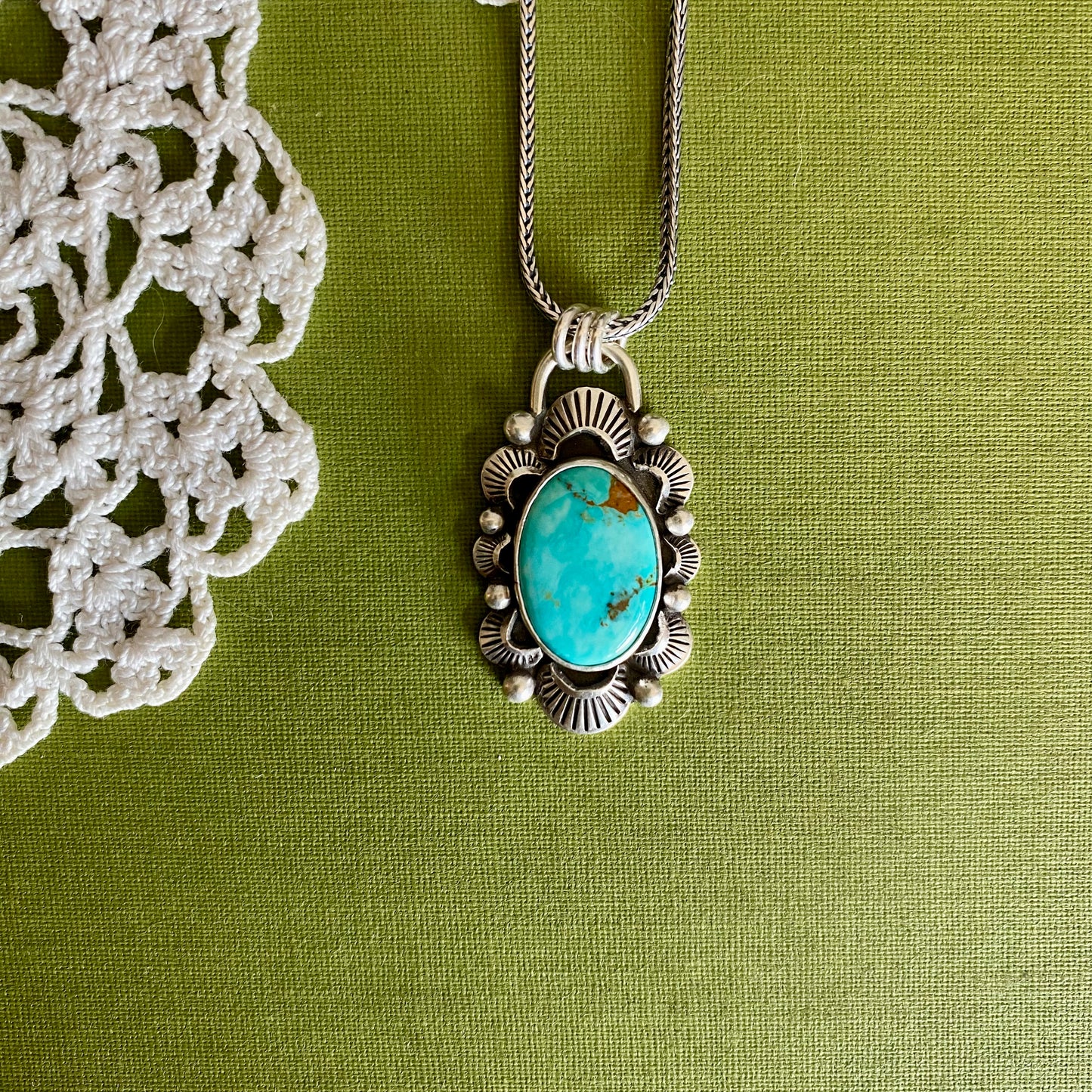 Pilot Mountain Turquoise Pendant