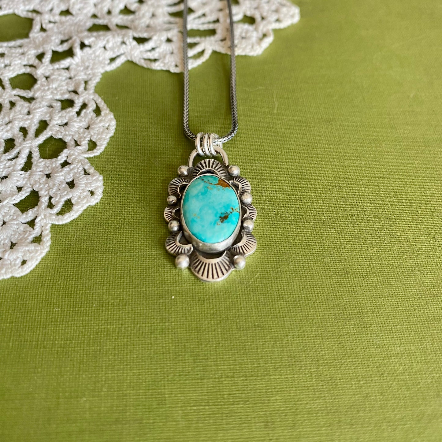 Pilot Mountain Turquoise Pendant