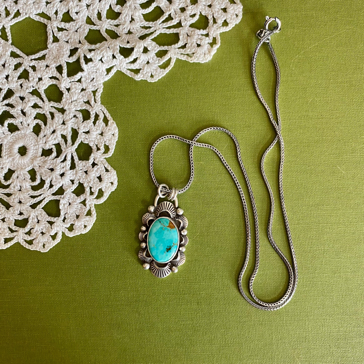 Pilot Mountain Turquoise Pendant