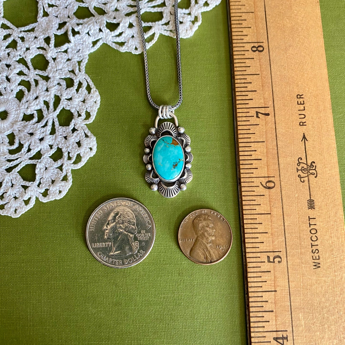 Pilot Mountain Turquoise Pendant