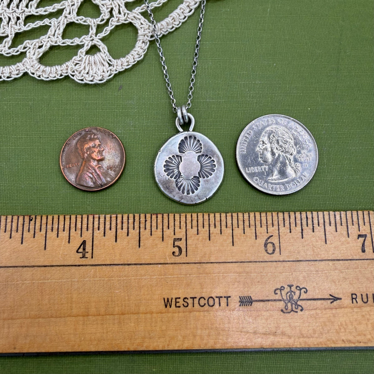 Perfectly Imperfect Stamped Pendant #20
