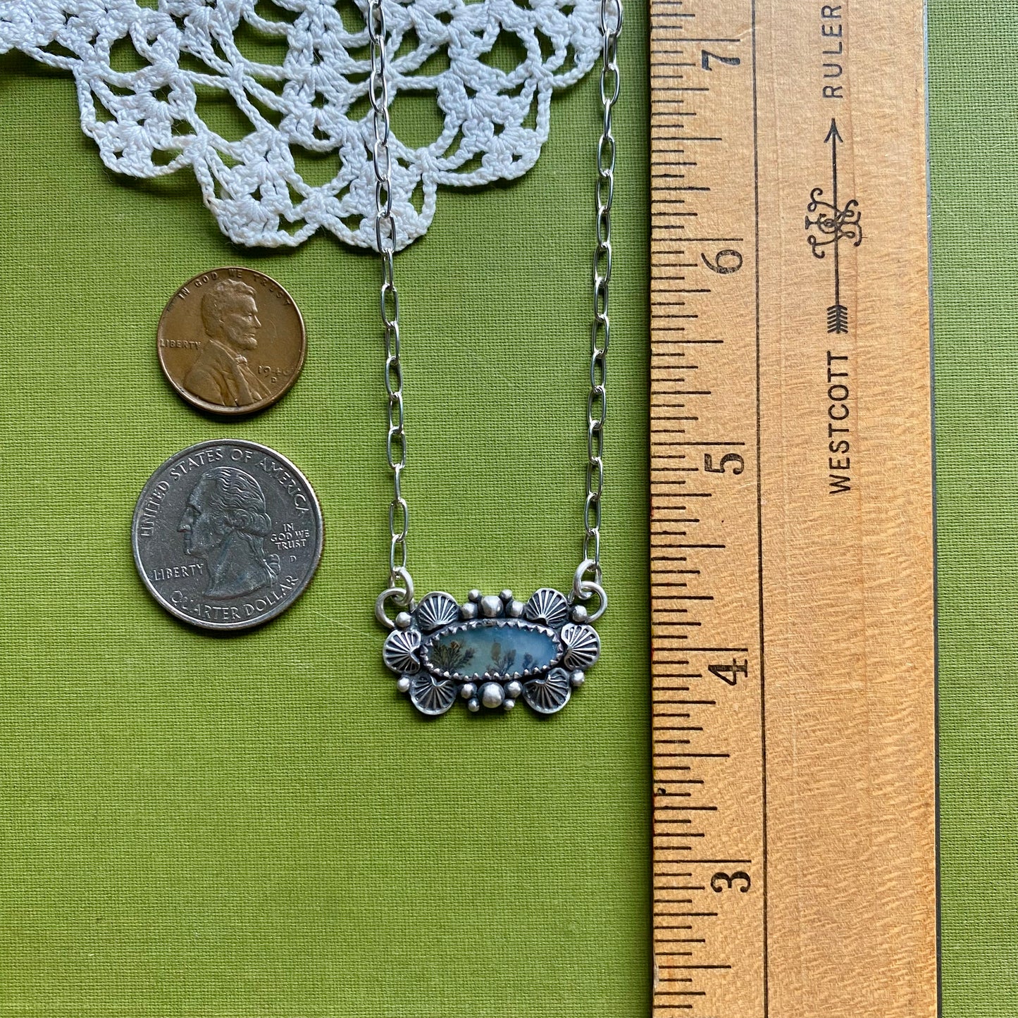 Brown Dendritic Agate Necklace