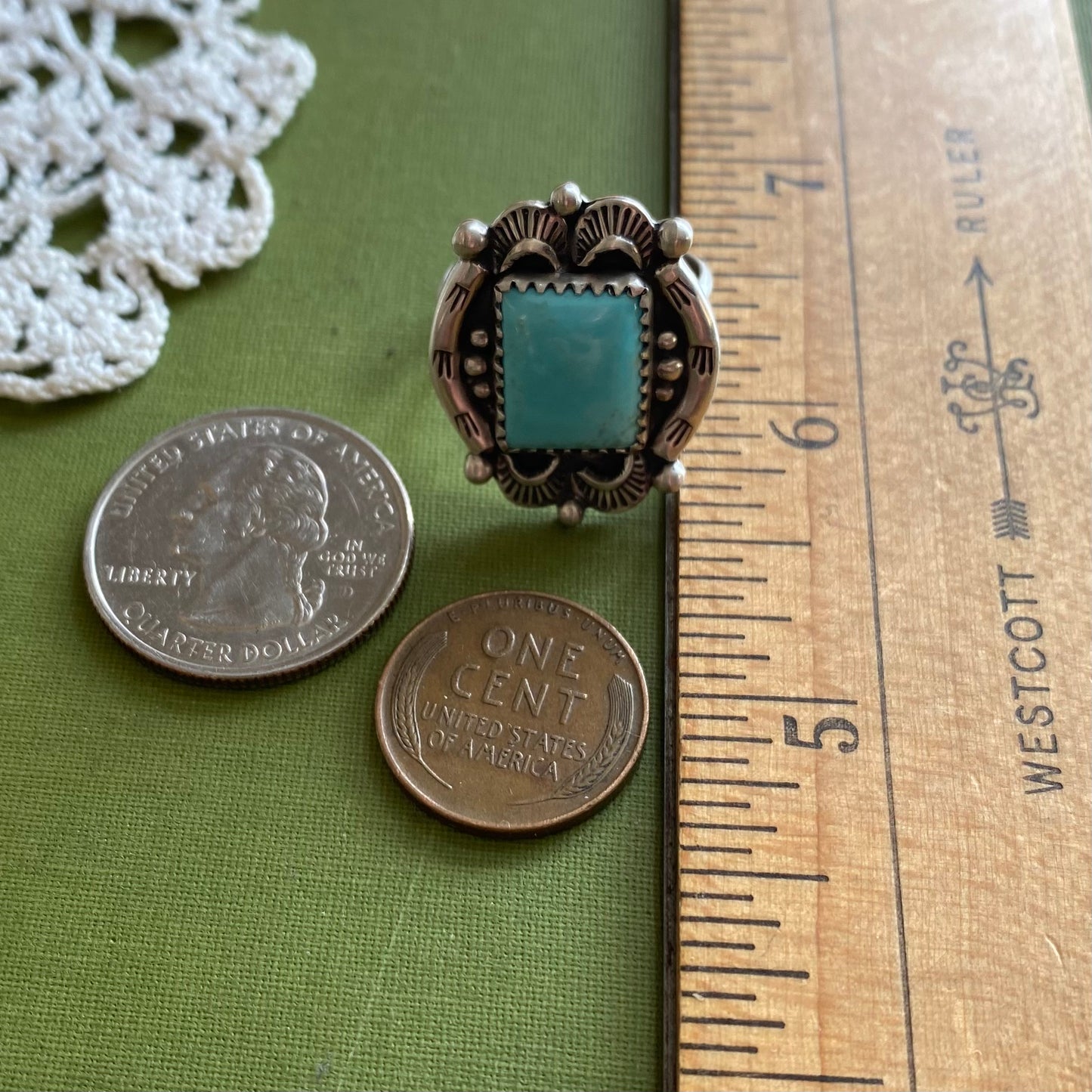 Campitos Turquoise Ring Size 8.75