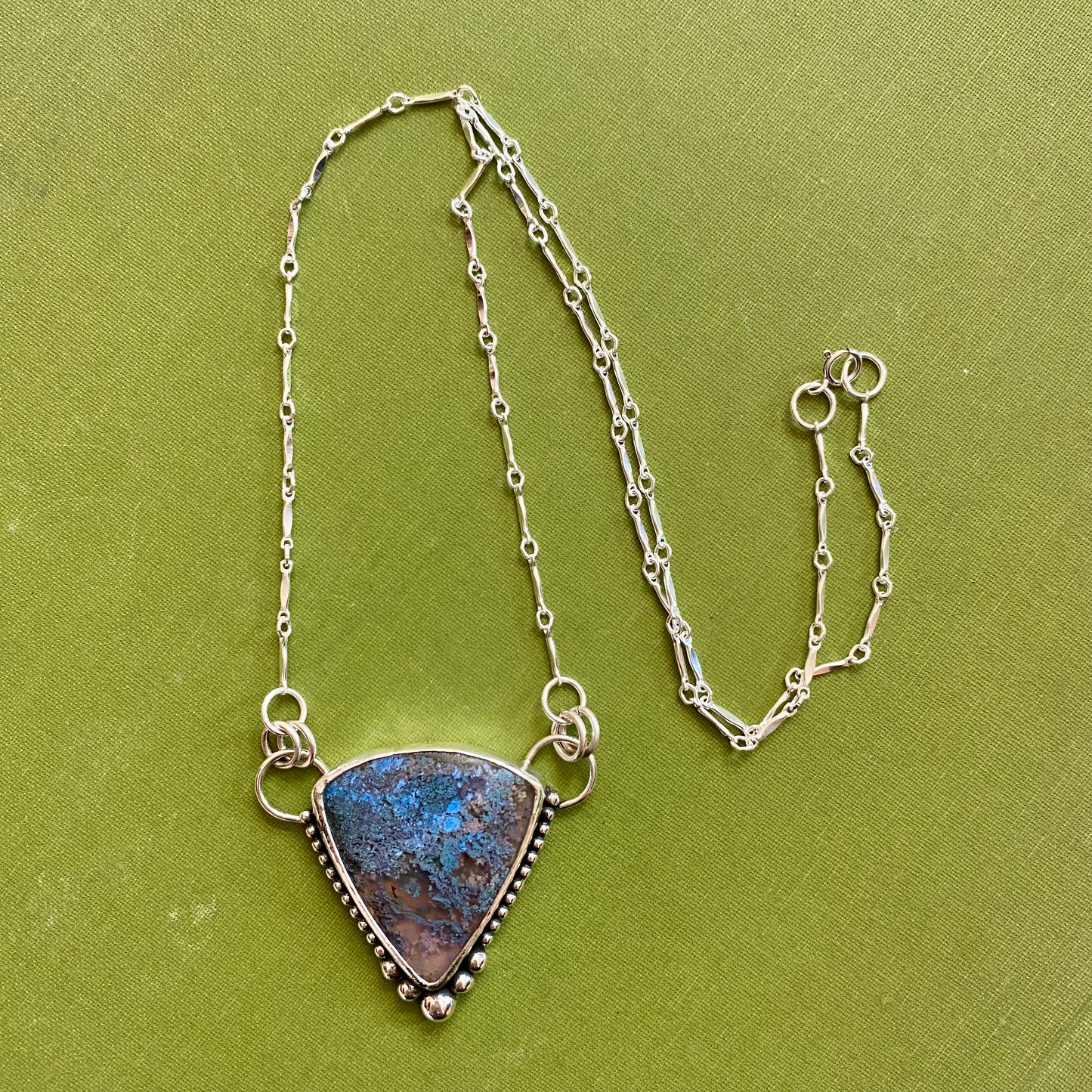 Purple Moss Agate Necklace