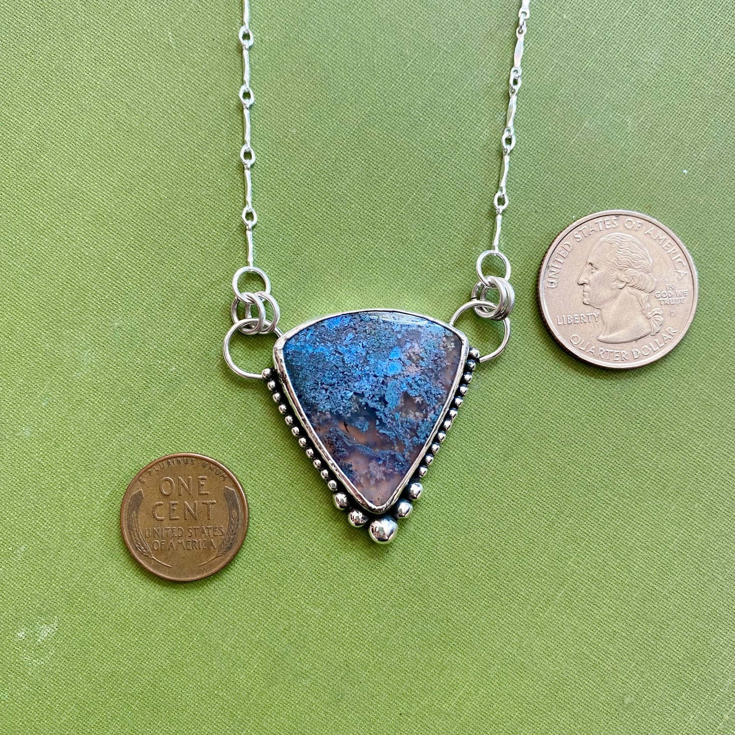 Purple Moss Agate Necklace