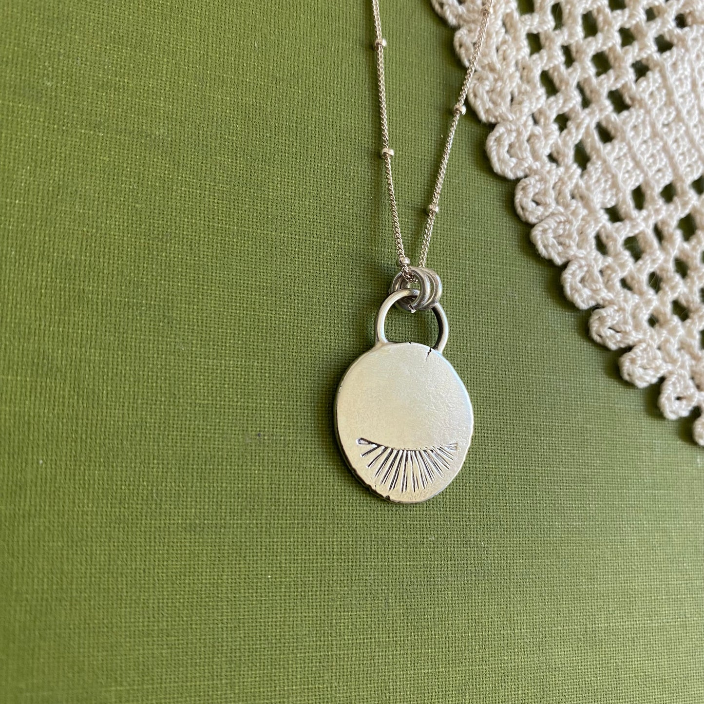 Perfectly Imperfect Stamped Pendant #6