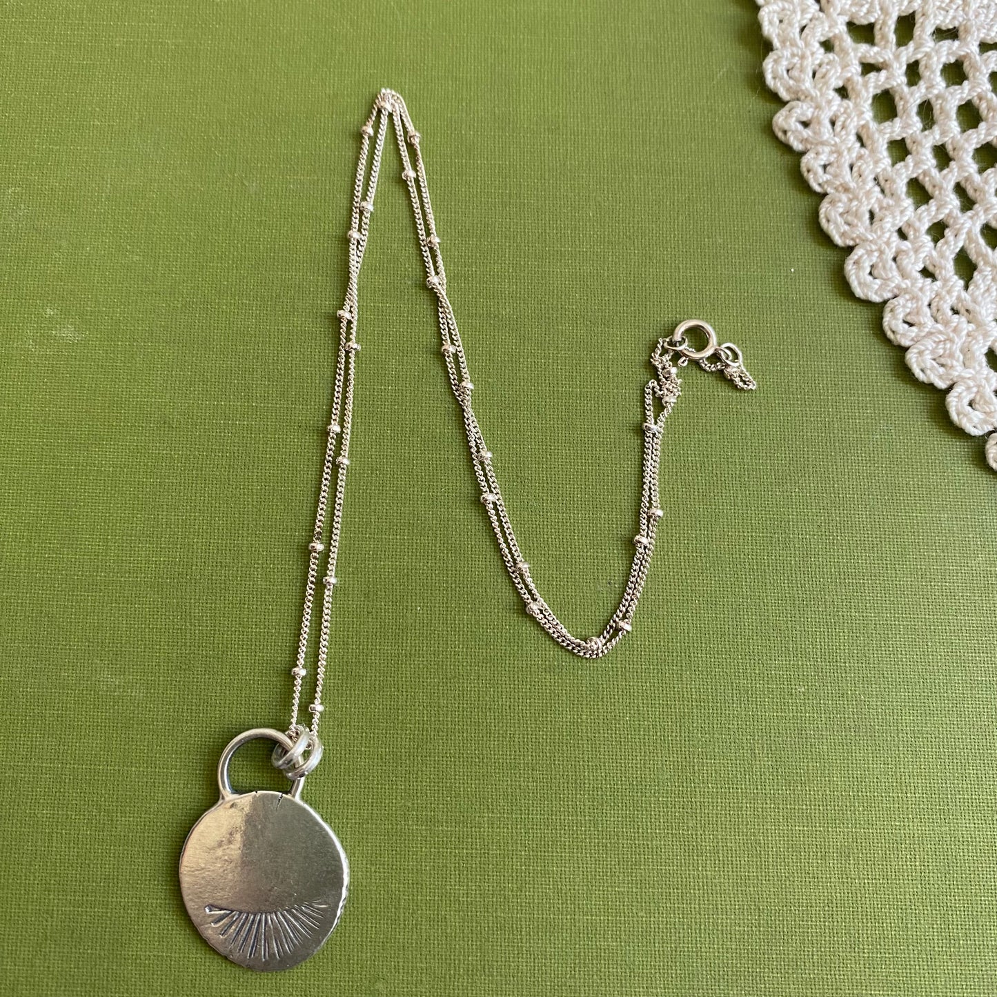 Perfectly Imperfect Stamped Pendant #6