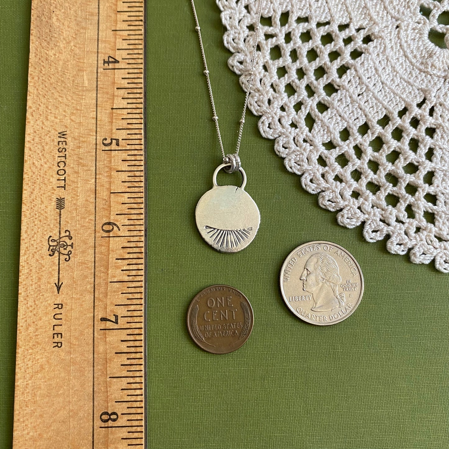 Perfectly Imperfect Stamped Pendant #6