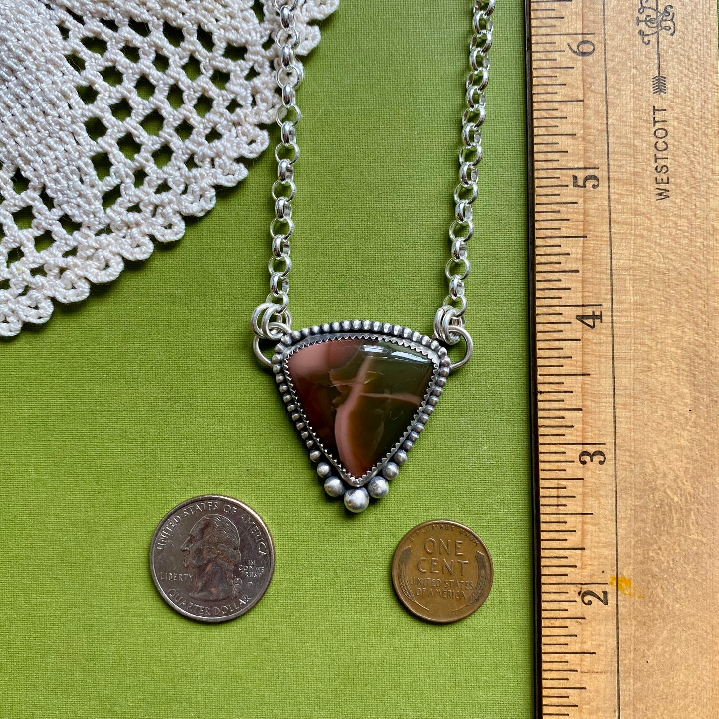 Pink & Green Imperial Jasper Necklace