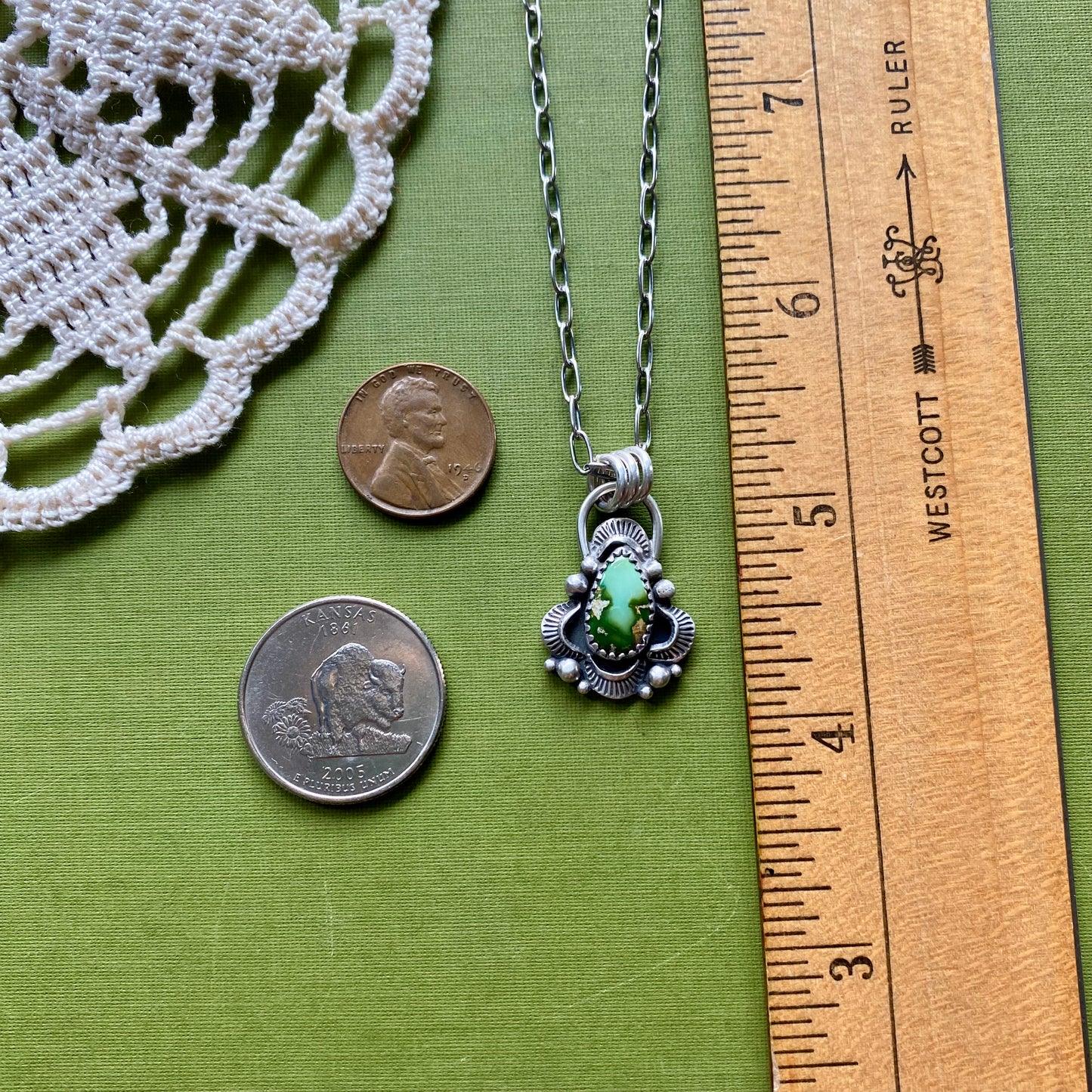 Small Sonoran Mountain Turquoise Pendant
