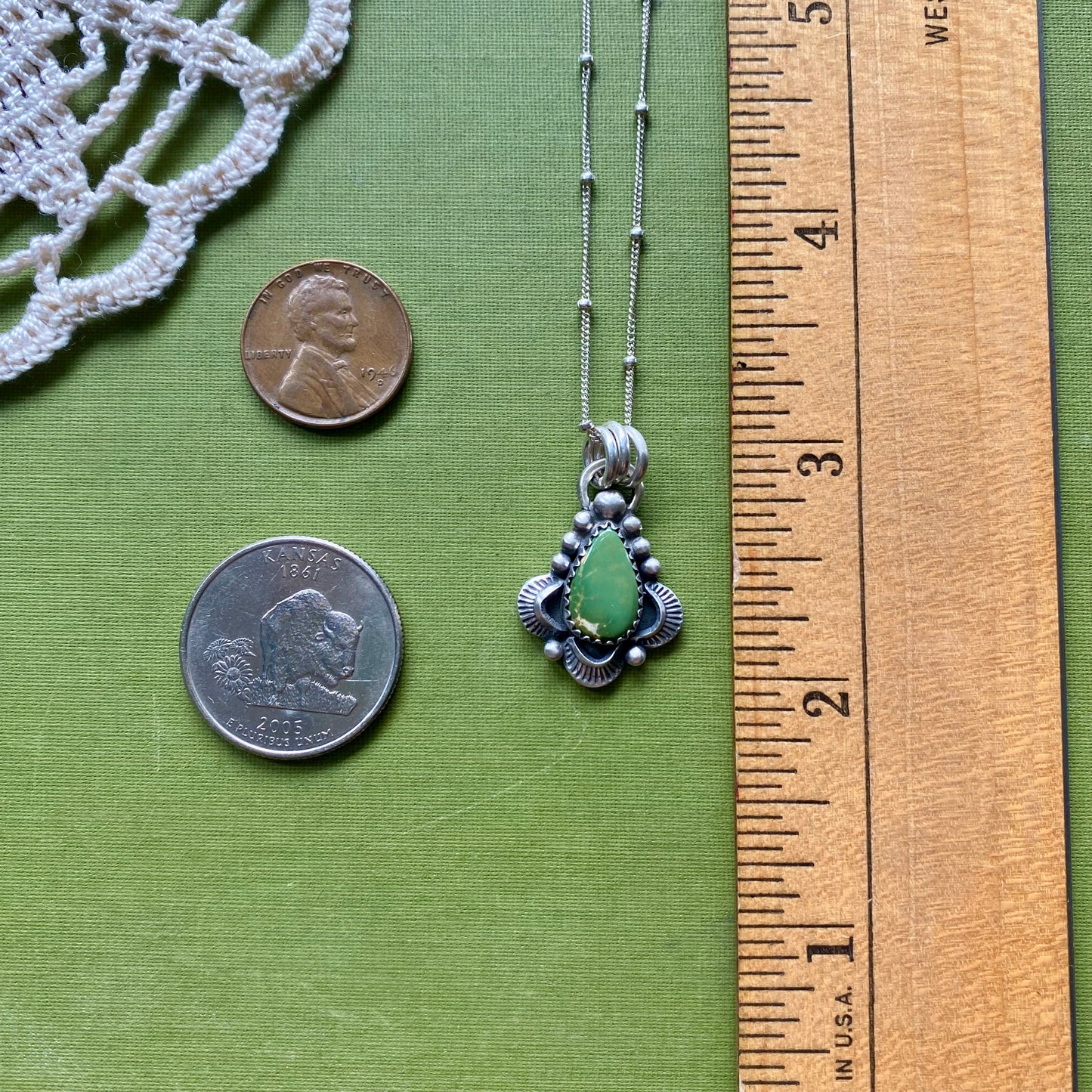 Small Sonoran Mountain Turquoise Pendant