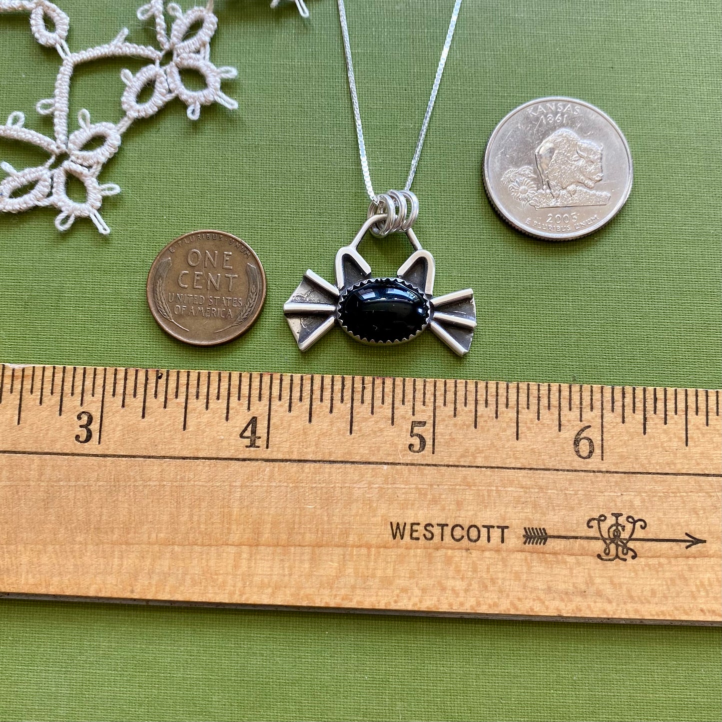 Black Onyx Cat Pendant