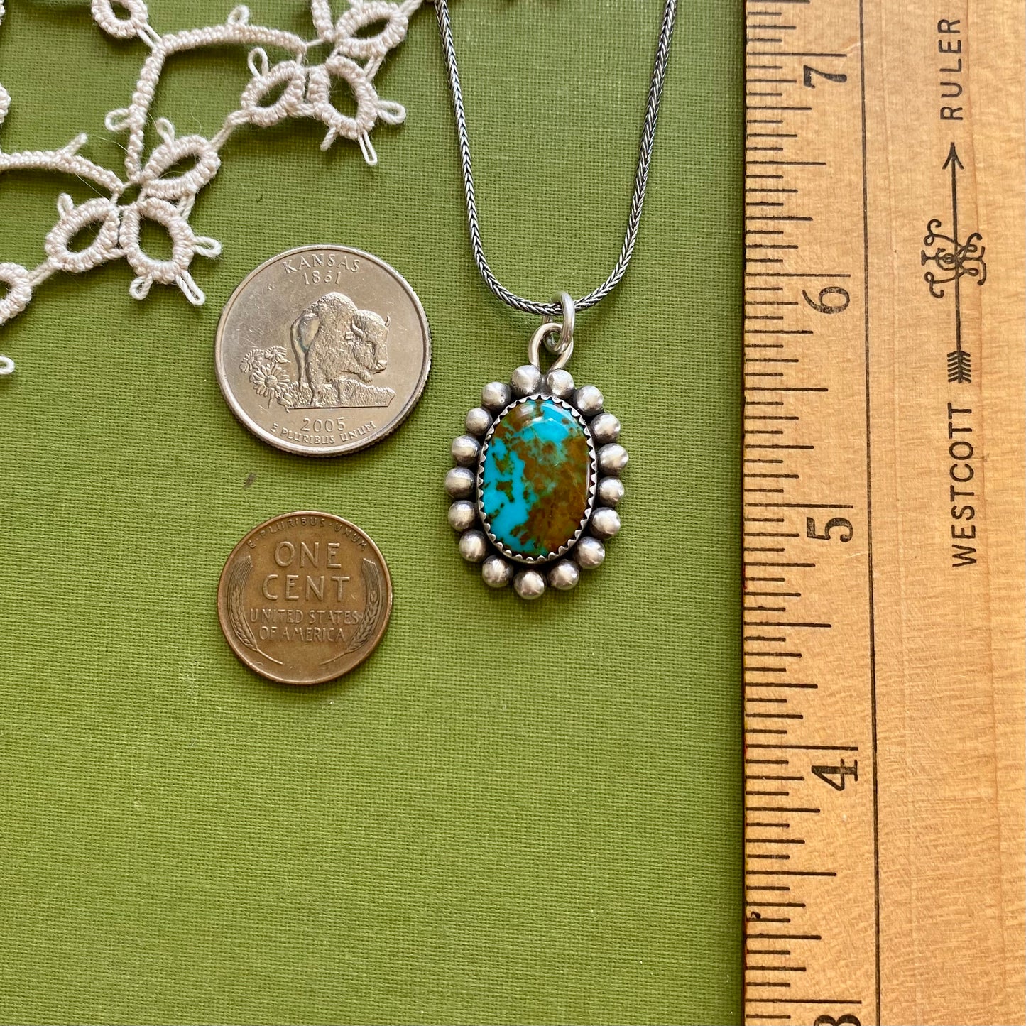 Pilot Mountain Turquoise Pendant