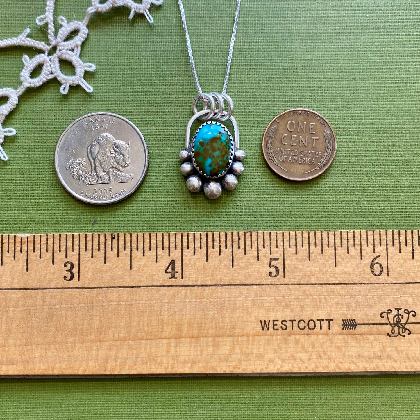 Pilot Mountain Turquoise Pendant