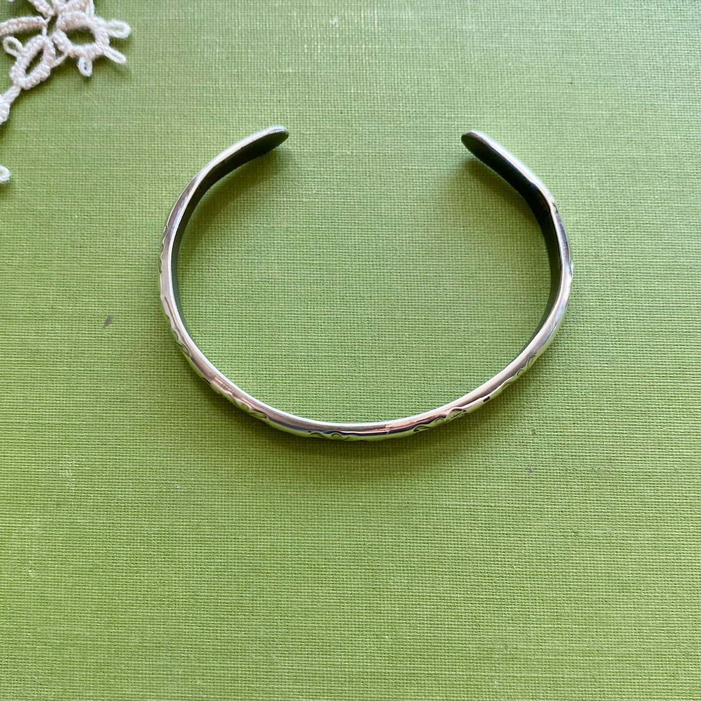 Small/Medium Kit Hand Stamped Cuff Bracelet