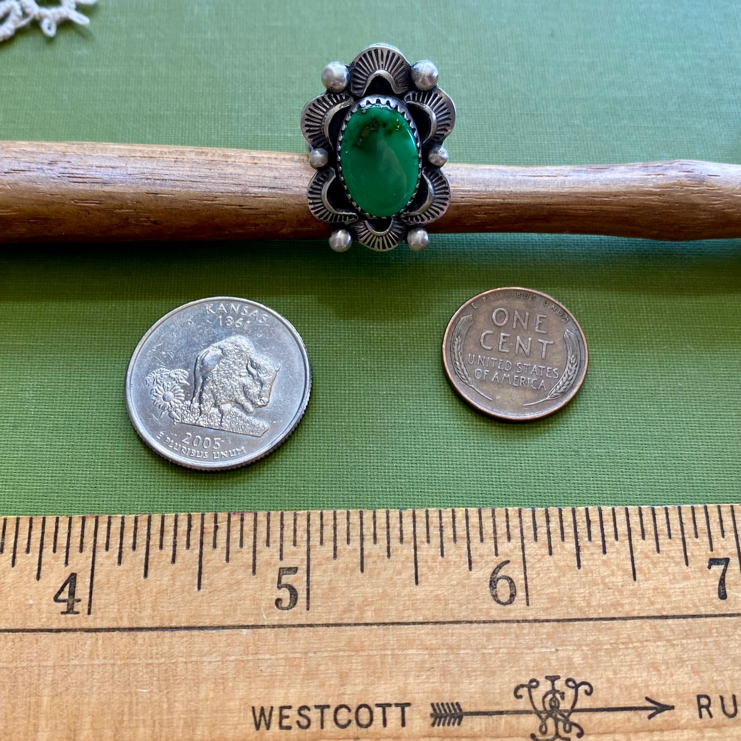 Sonoran Mountain Turquoise Ring Size 5.5