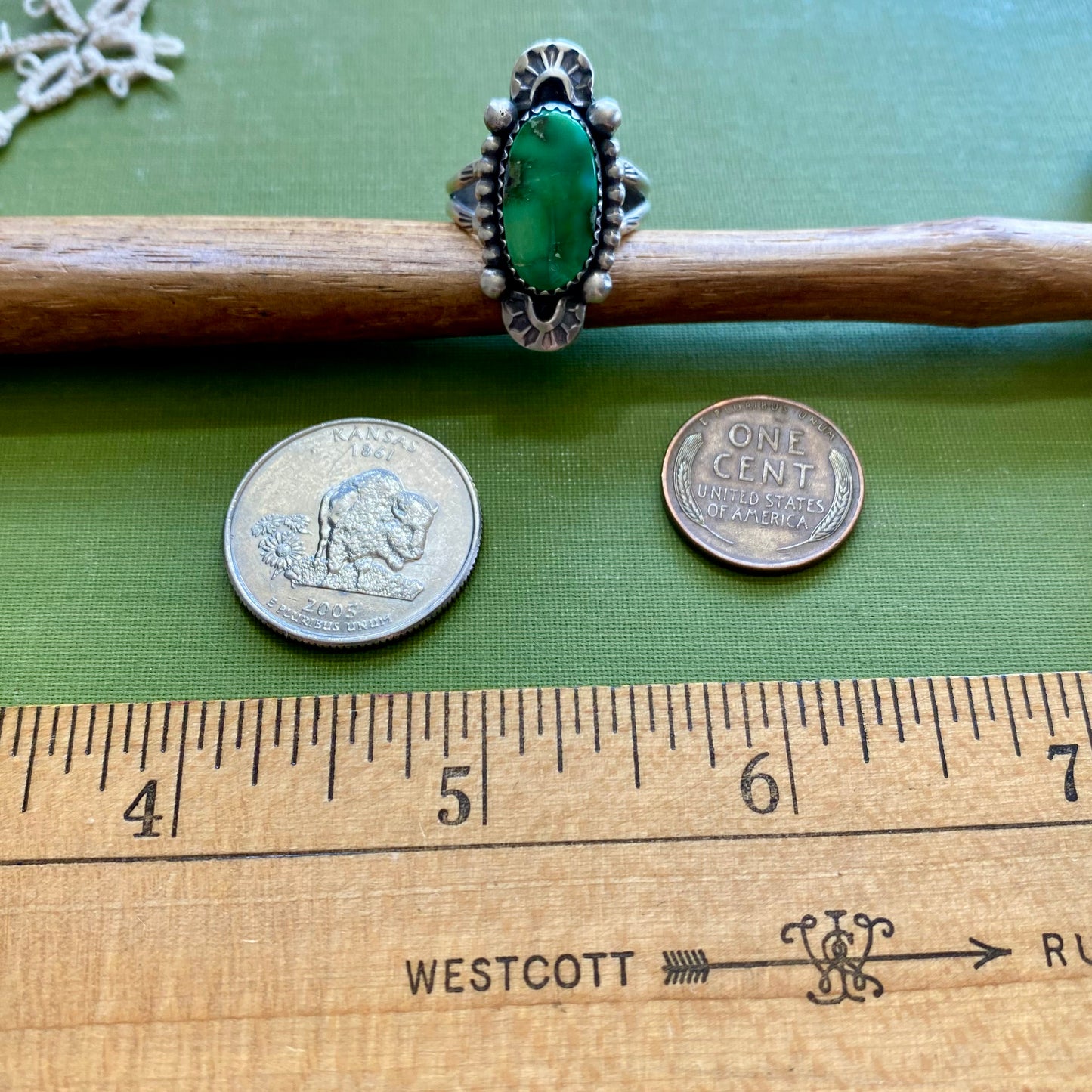 Sonoran Mountain Turquoise Ring Size 8.5