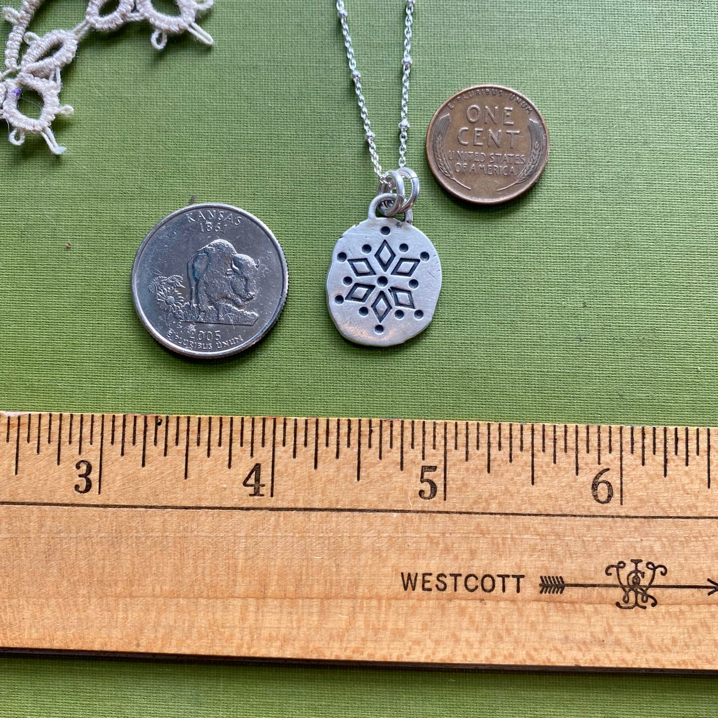 Perfectly Imperfect Stamped Pendant #13