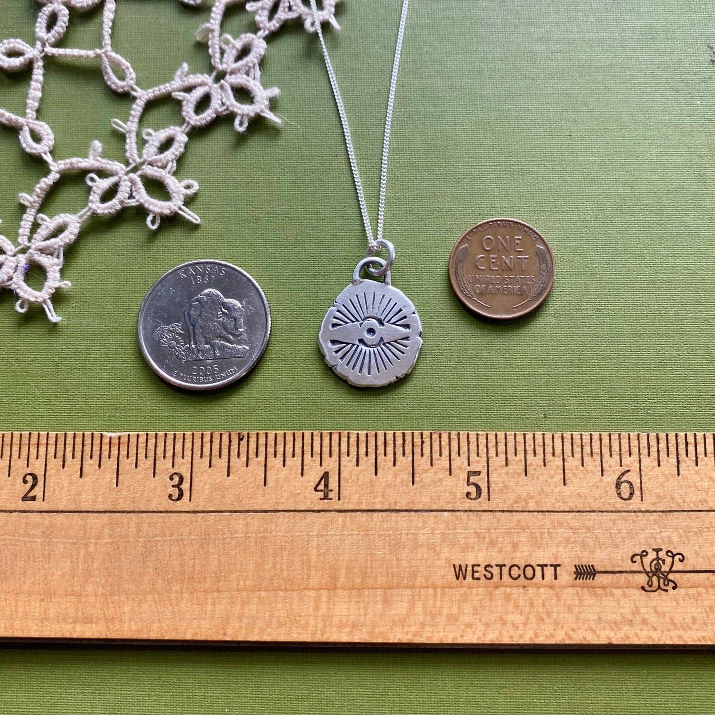 Perfectly Imperfect Stamped Pendant #14
