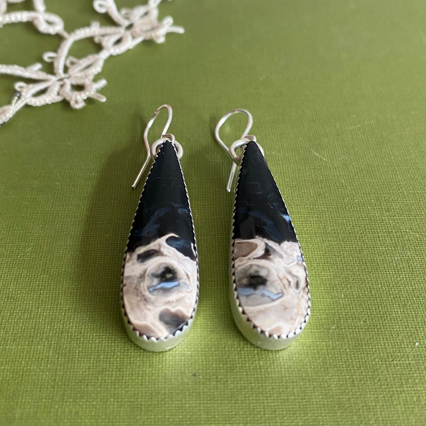 Petrified Palm Wood Earrings