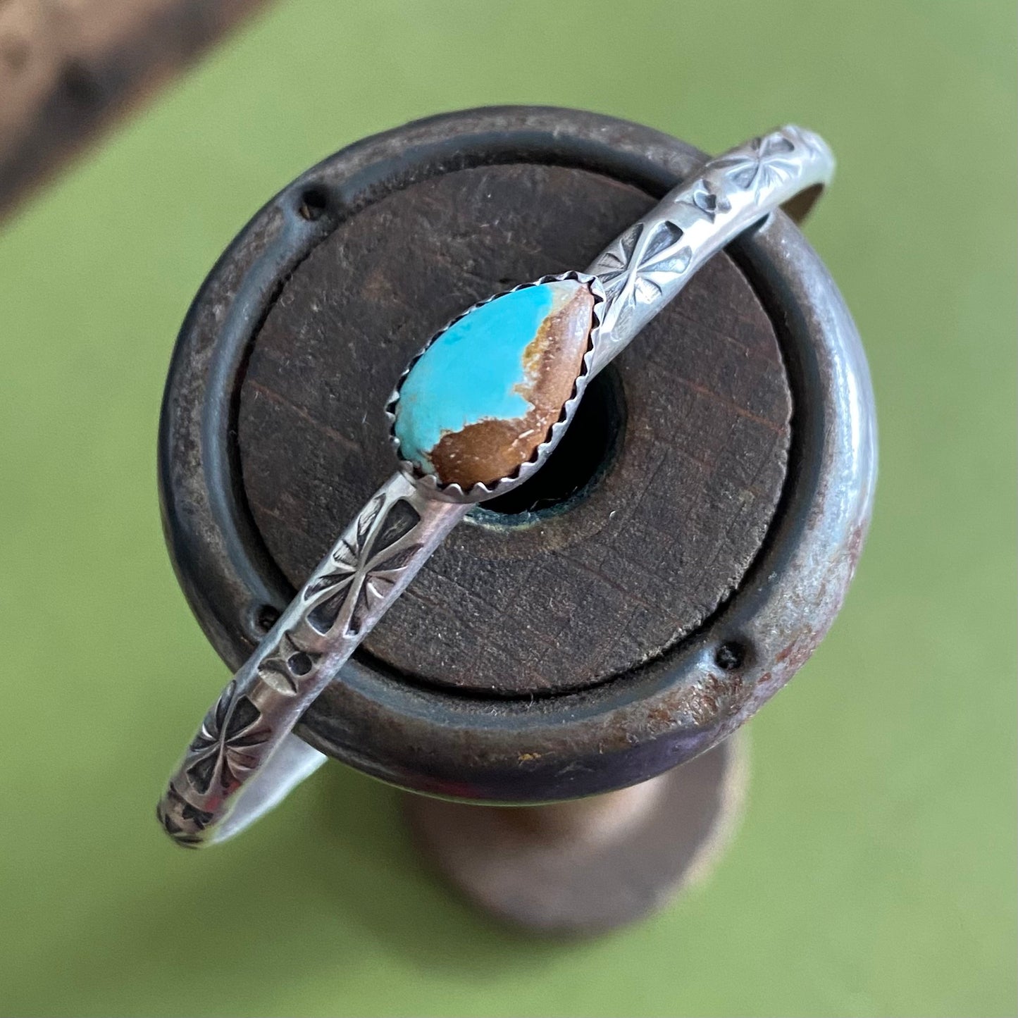 Fox Turquoise Cuff Bracelet