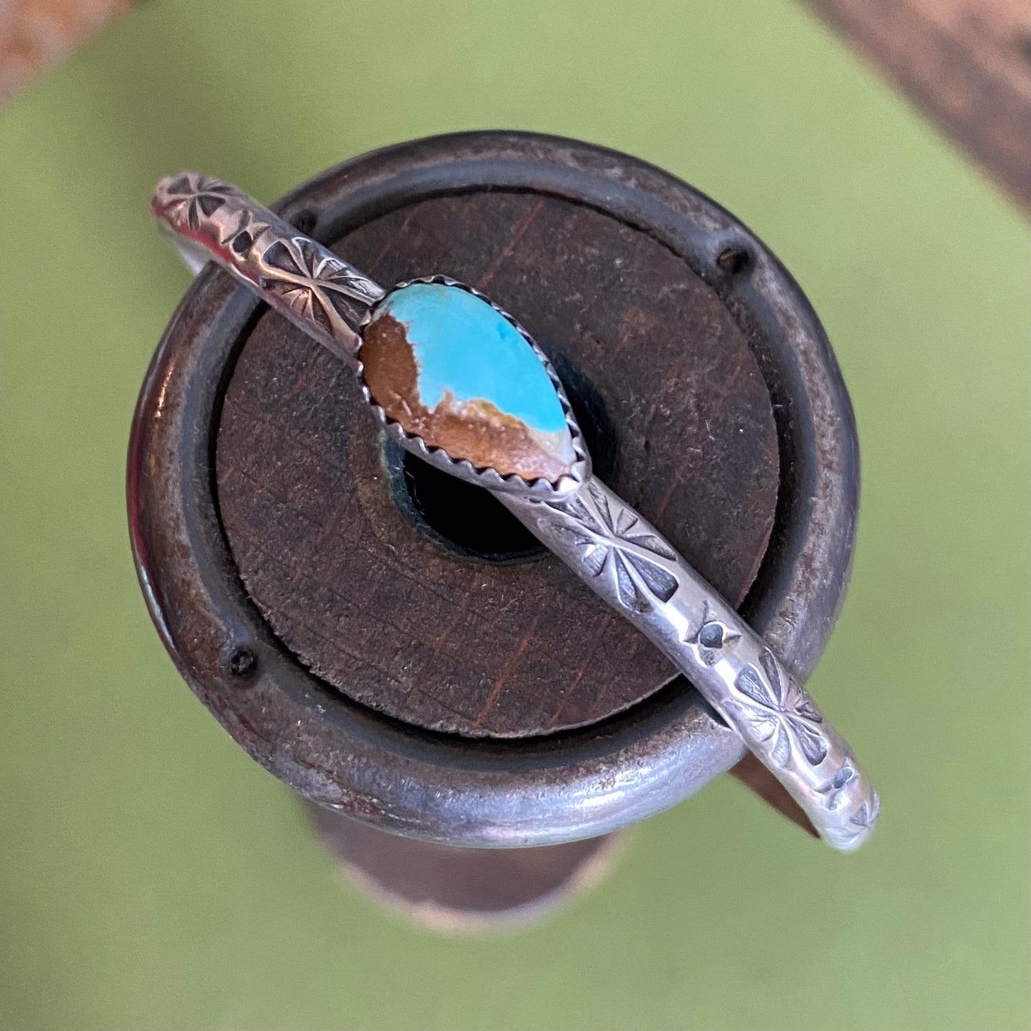Fox Turquoise Cuff Bracelet