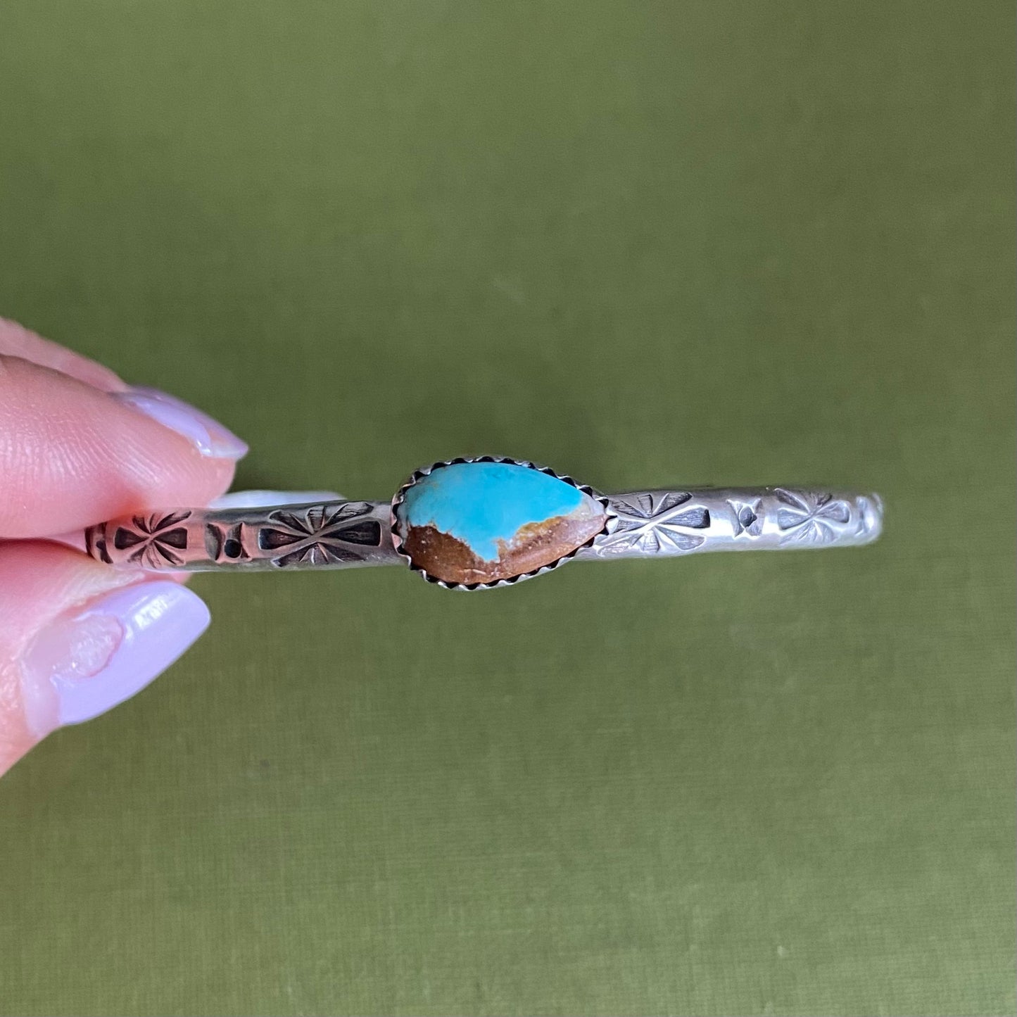Fox Turquoise Cuff Bracelet