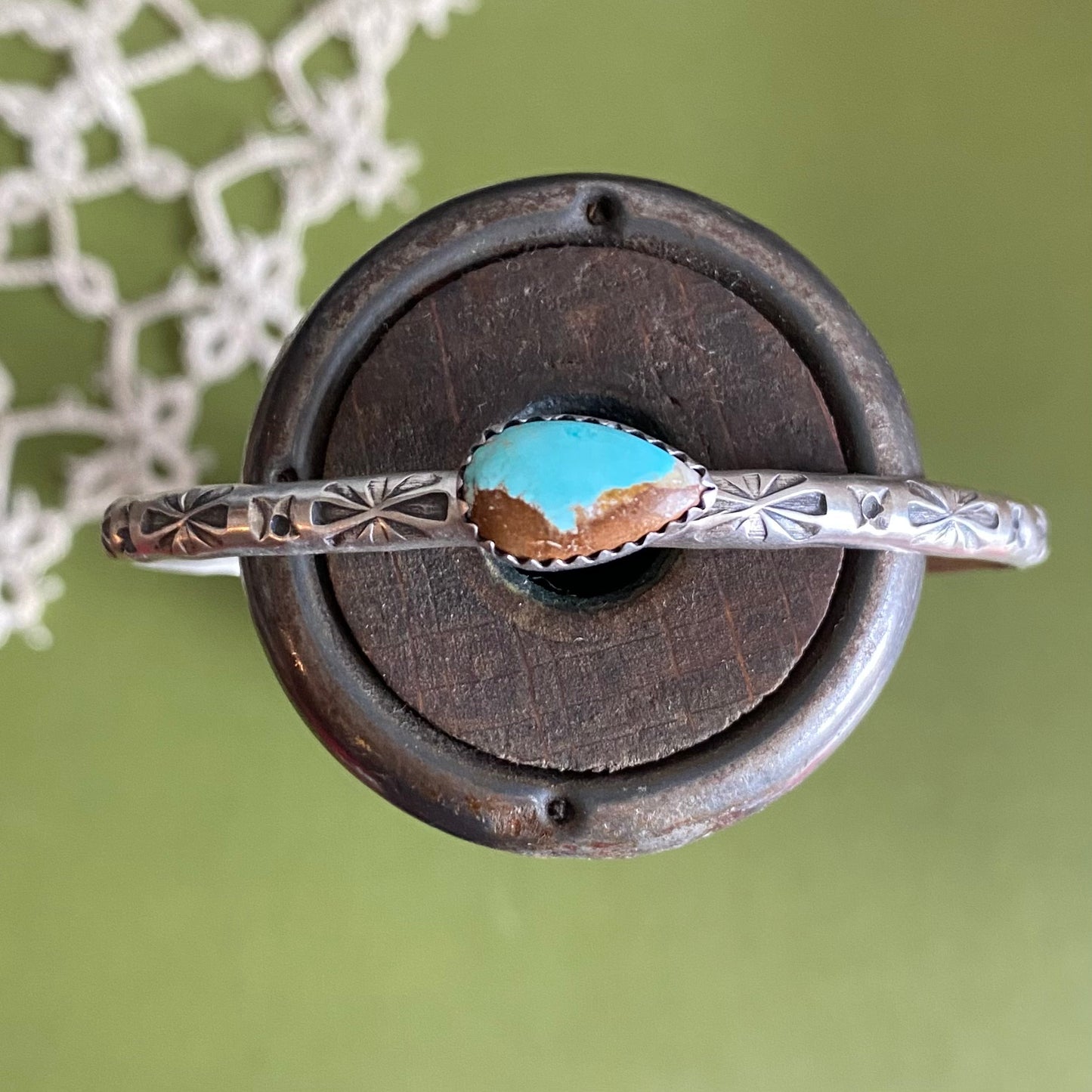 Fox Turquoise Cuff Bracelet