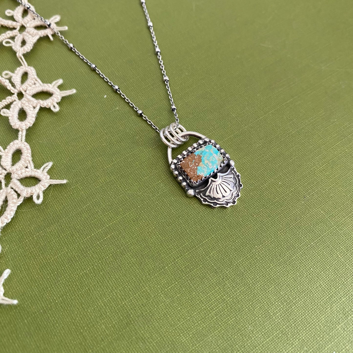 Fox Turquoise Pendant