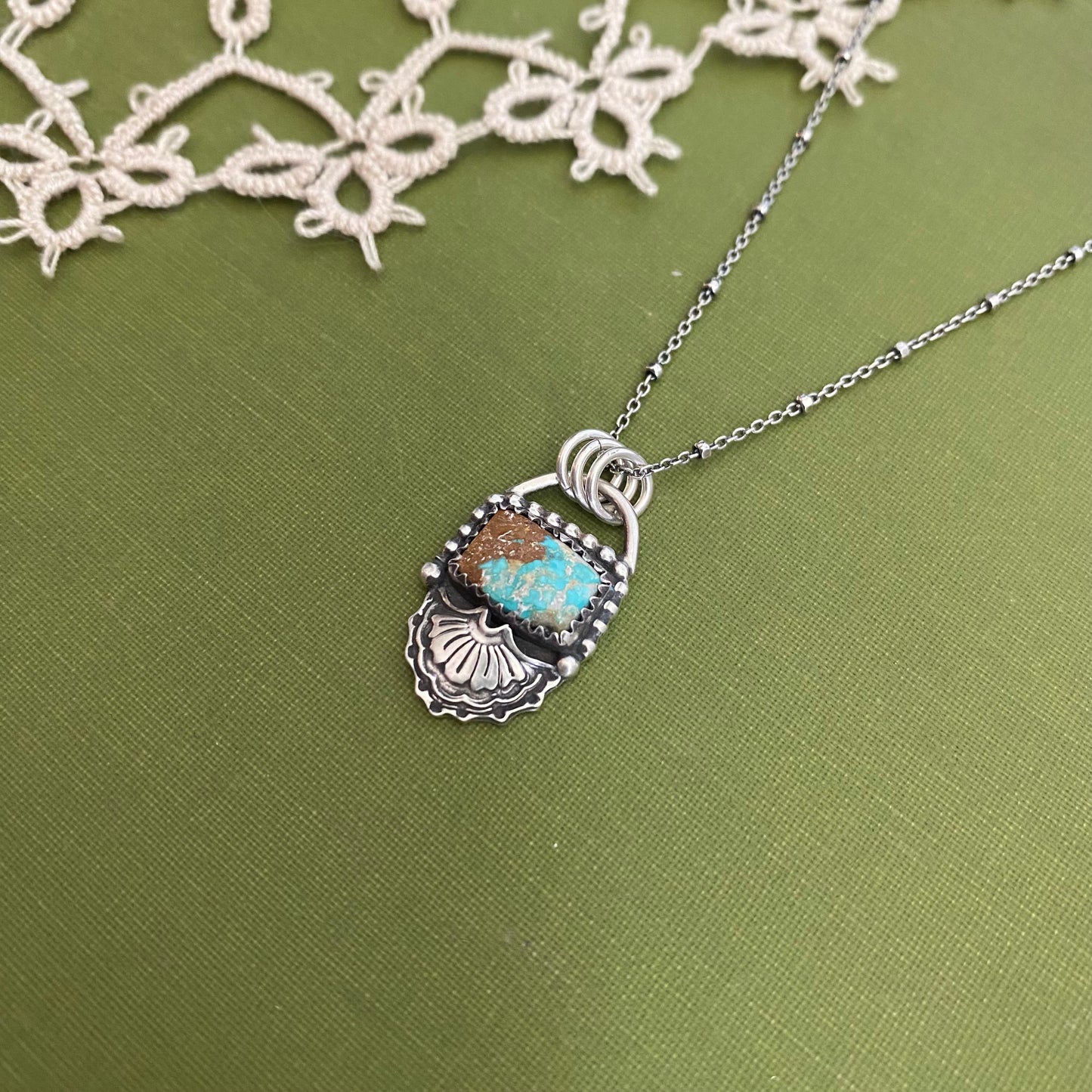 Fox Turquoise Pendant
