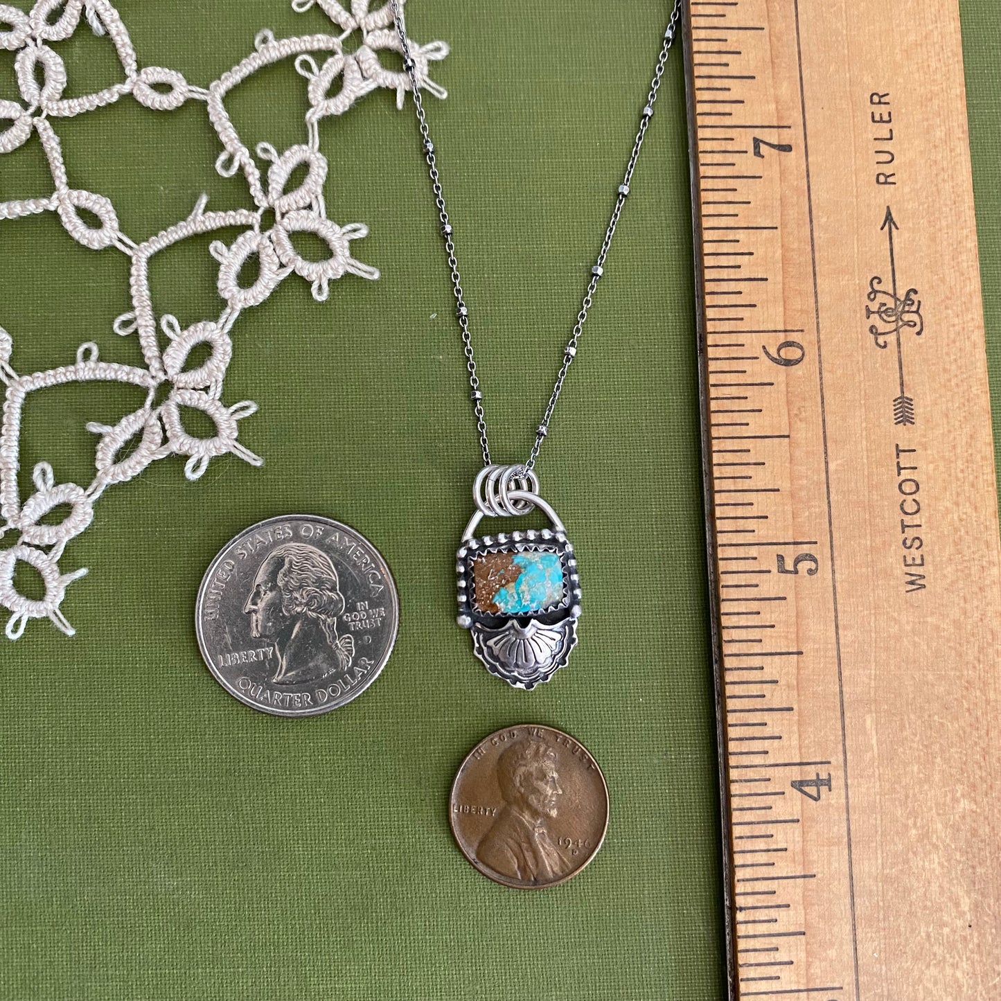 Fox Turquoise Pendant