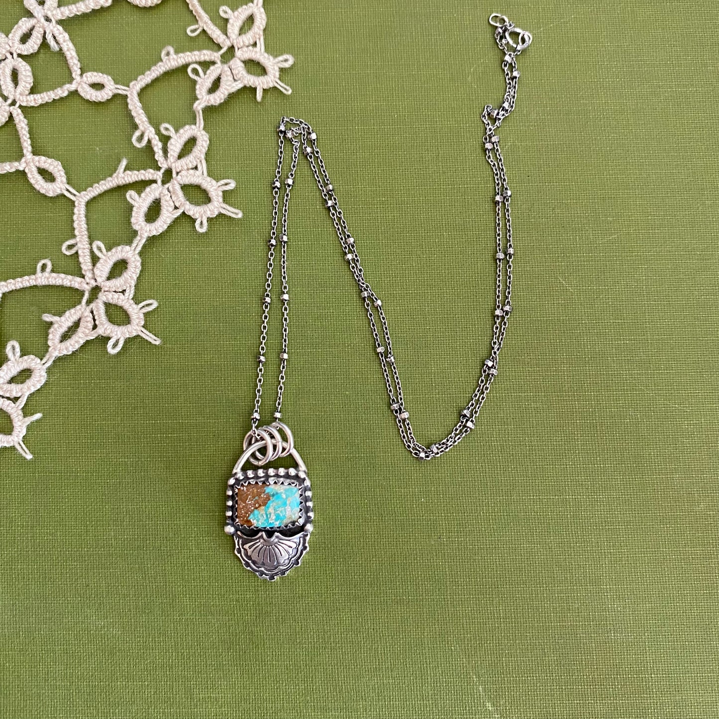 Fox Turquoise Pendant