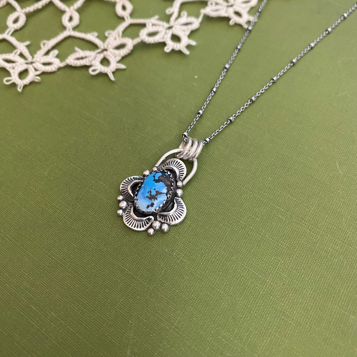 Golden Hills Turquoise Pendant