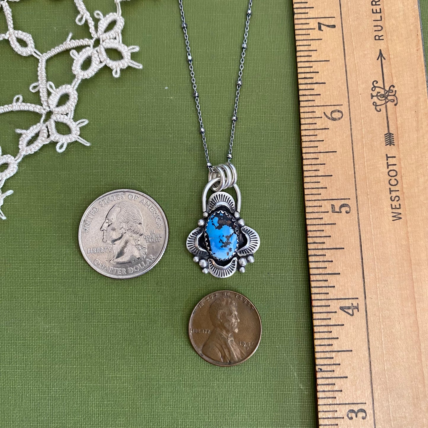 Golden Hills Turquoise Pendant