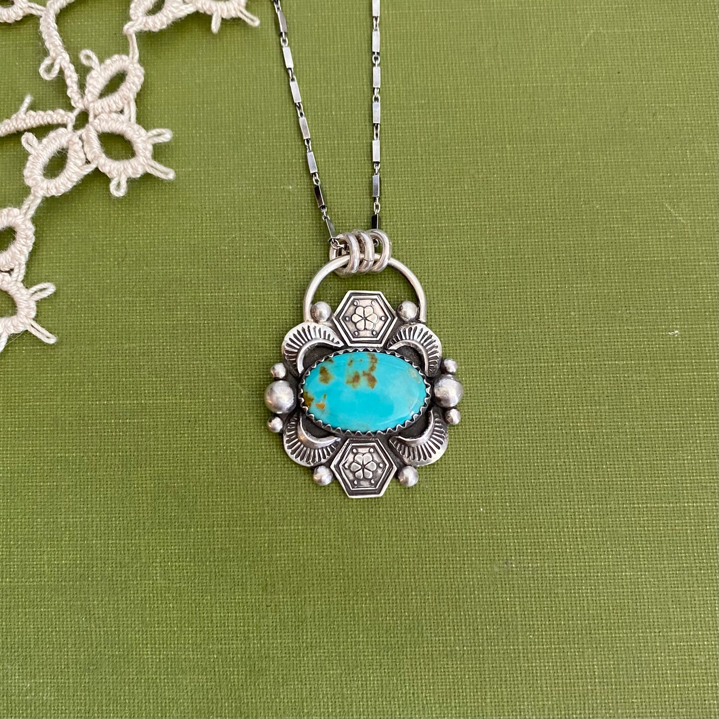 Pilot Mountain Turquoise Pendant
