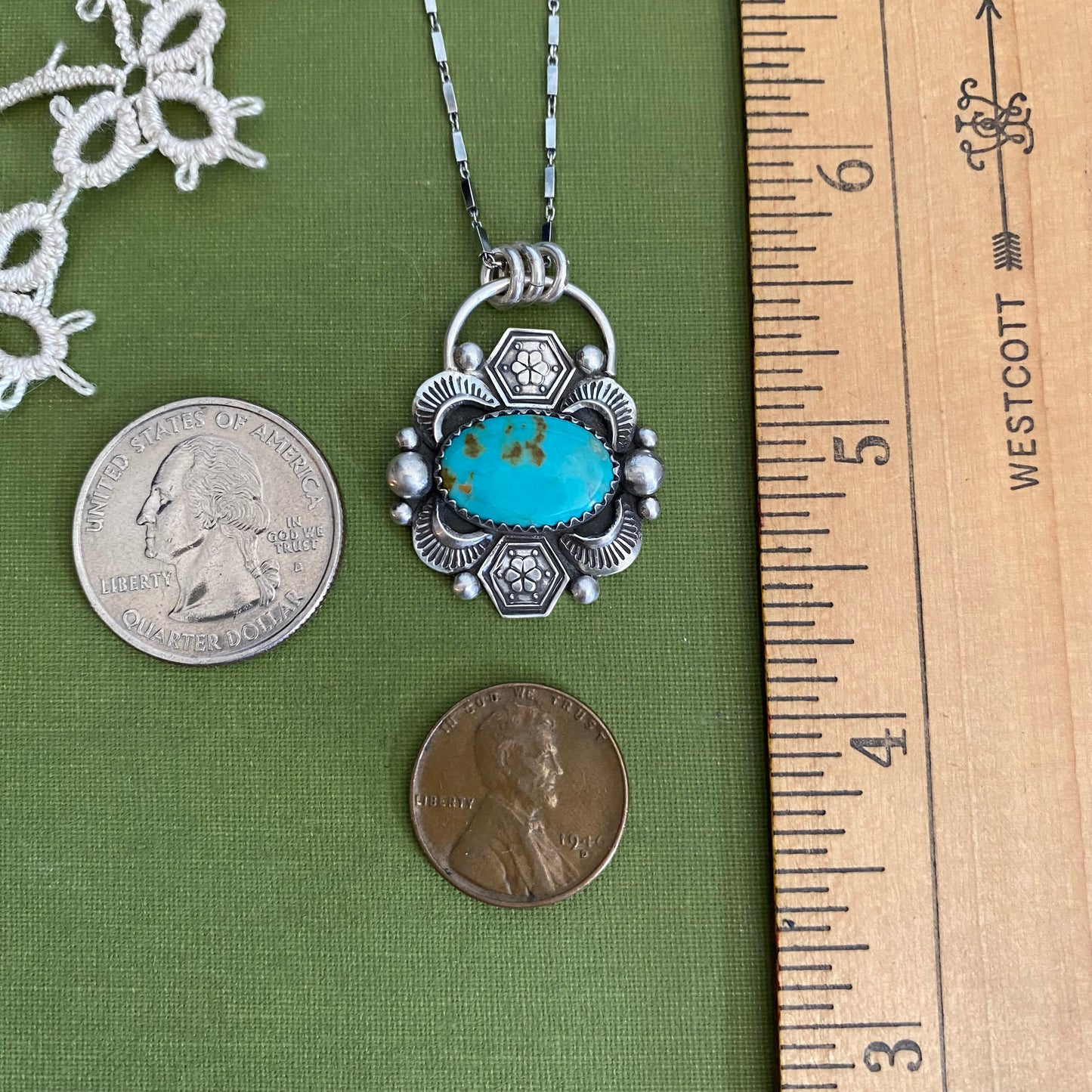 Pilot Mountain Turquoise Pendant